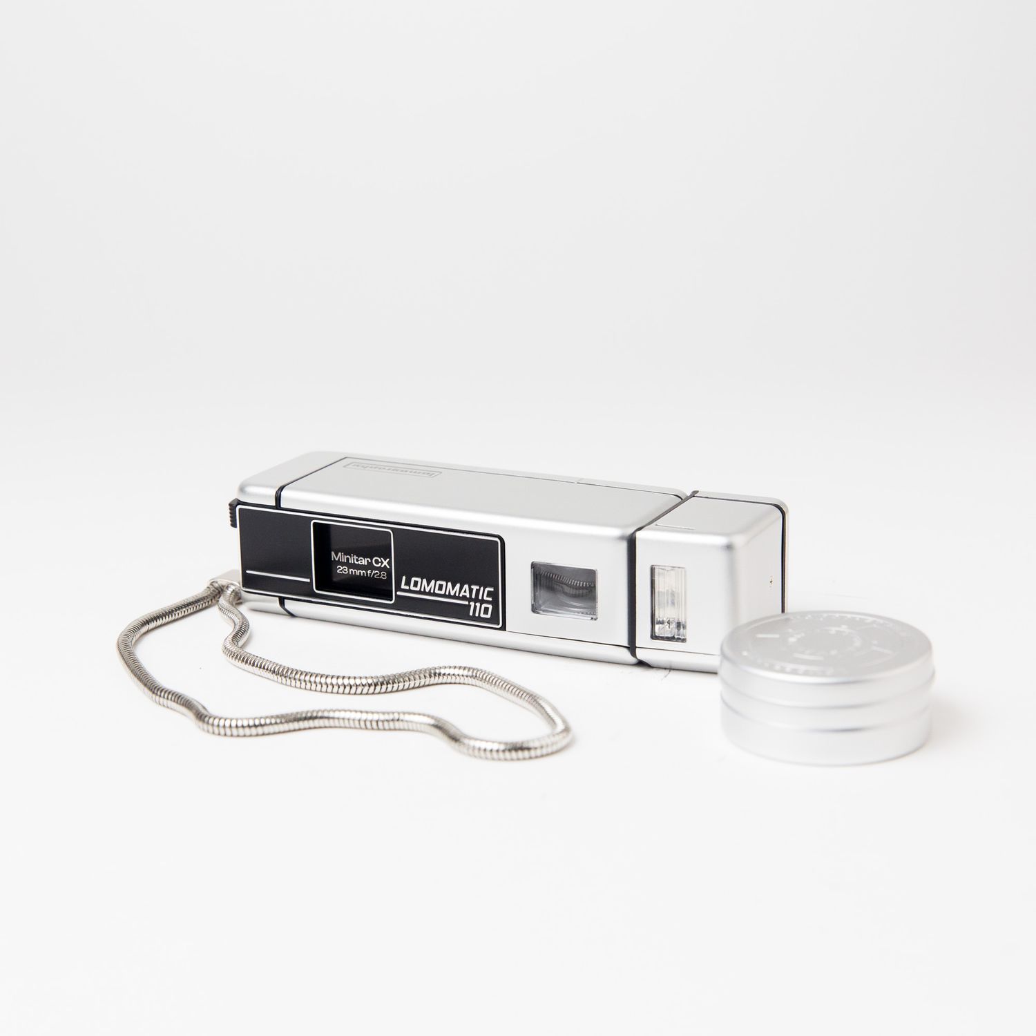 Lomomatic 110 Camera, Color: Metal w/ Flash
