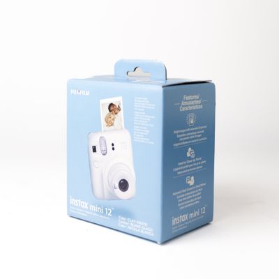 Instax Mini 12 Instant Camera - Clay White, Mint Green, Pastel Blue