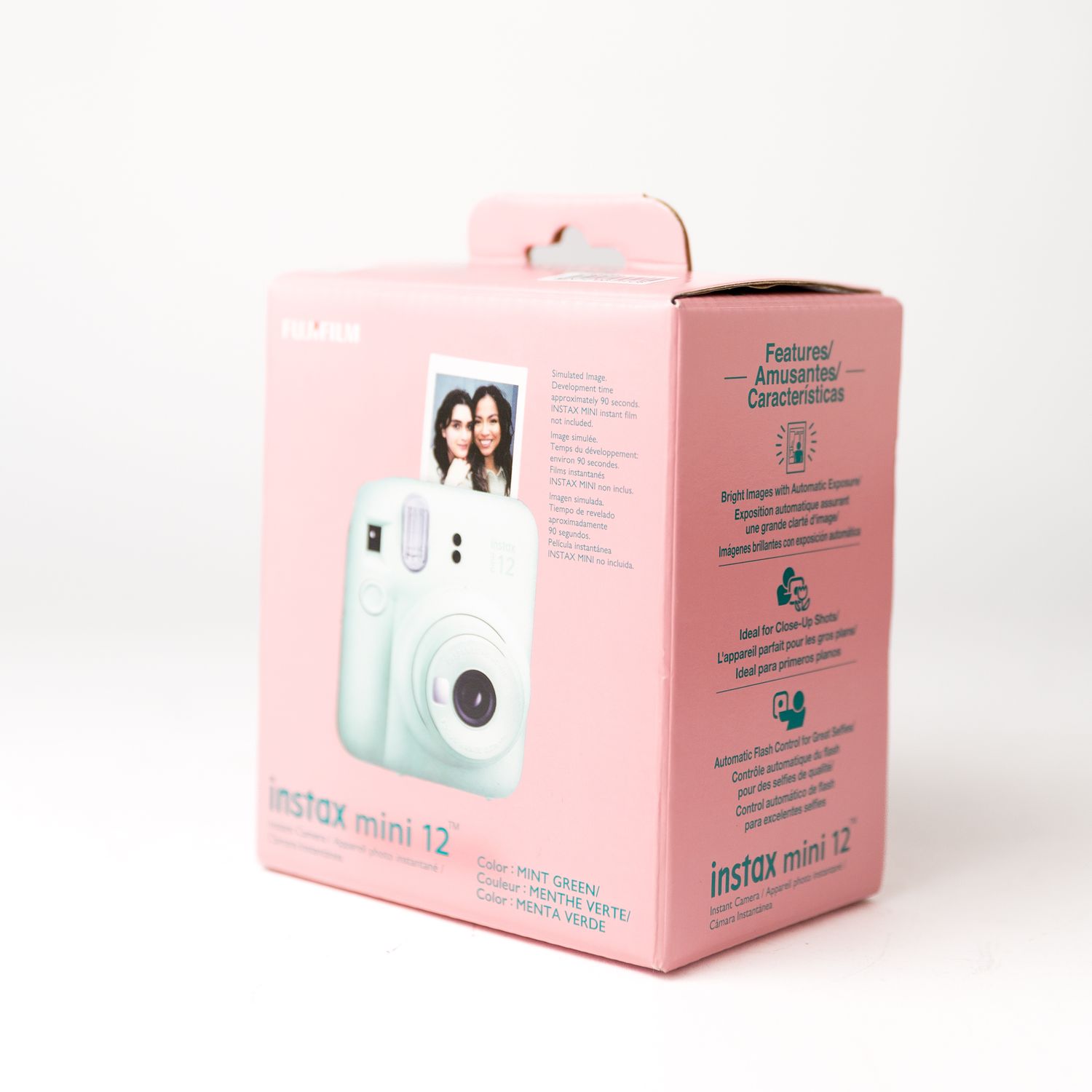 Instax Mini 12 Instant Camera - Clay White, Mint Green, Pastel Blue