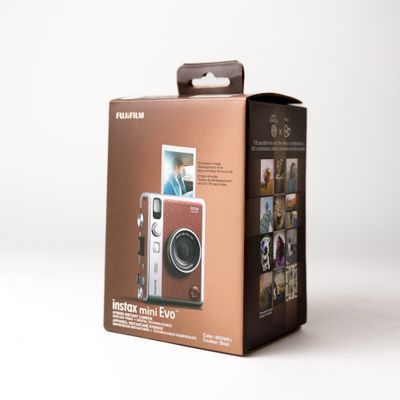 Instax Mini EVO Instant Camera - Black, Brown