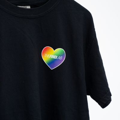 theFINDlab Rainbow Heart T-Shirt
