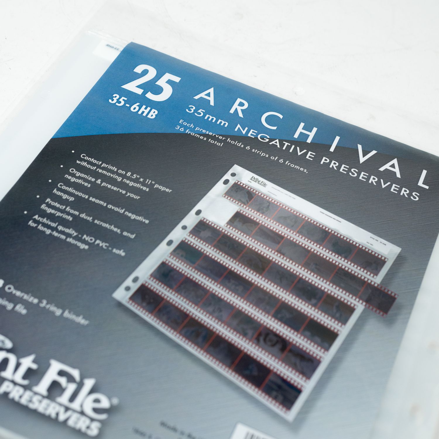 Print File Archival 35mm Negative Preserver (25 pack) 6HB