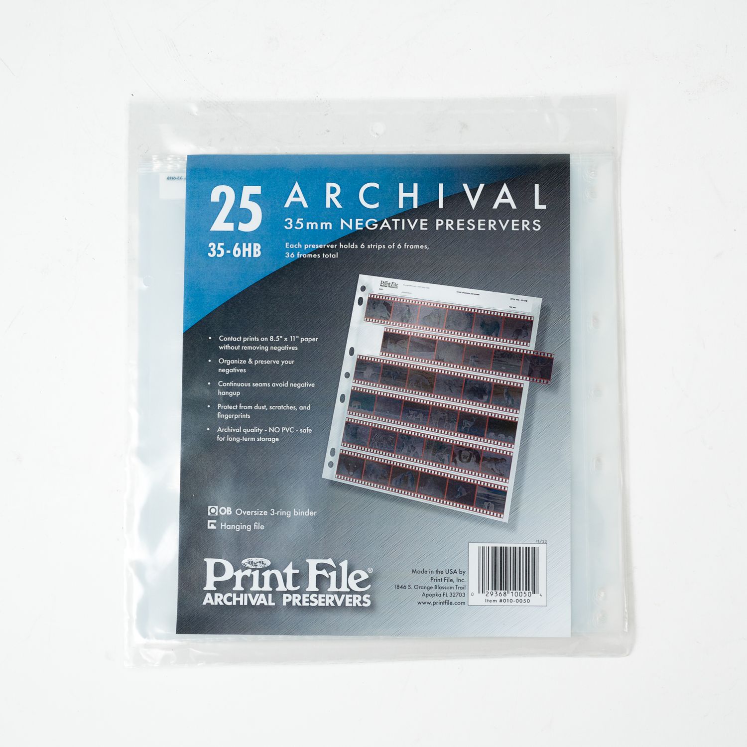 Print File Archival 35mm Negative Preserver (25 pack) 6HM