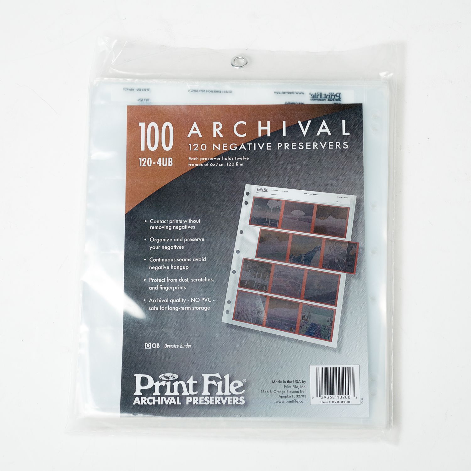 Print File Archival 120 Negative Preserver (100 pack) 4UB