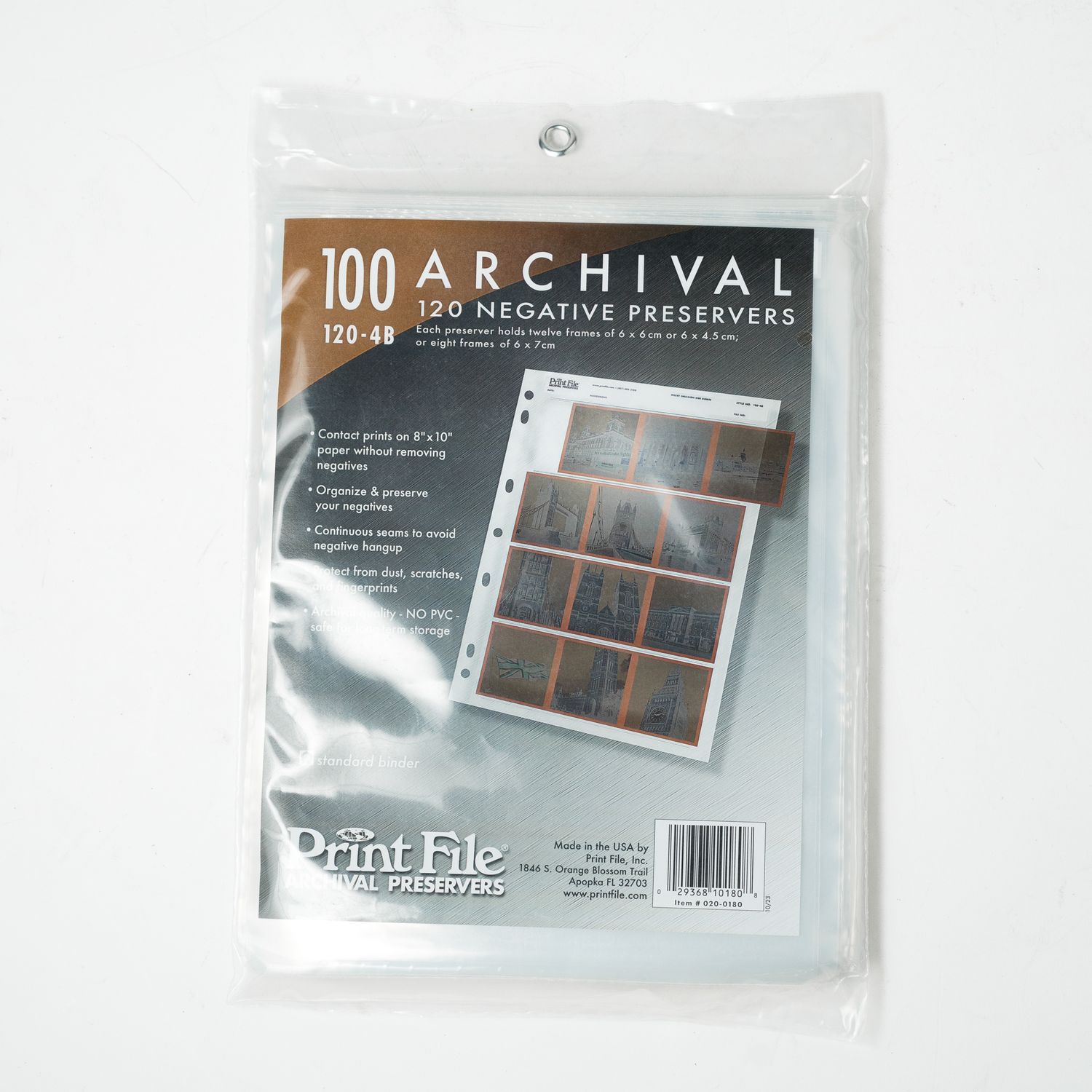 Print File Archival 120 Negative Preserver (100 pack) 4B