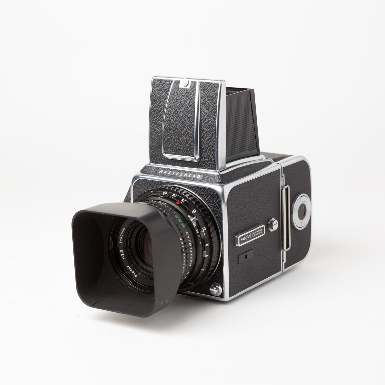 Hasselblad 500CM w/80mm f2.8, 150mm f4 lenses, Prism Viewfinder, and Polaroid Back!