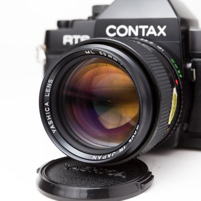 Contax RTS with Yashica 55mm f1.2 lens!