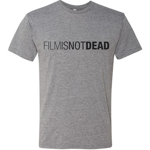 FILM IS NOT DEAD T-shirt - Unisex and Women's Grey