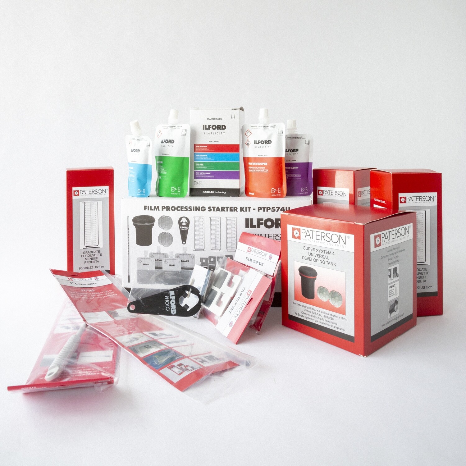 Film Processing Starter Kit - Ilford &amp; Paterson