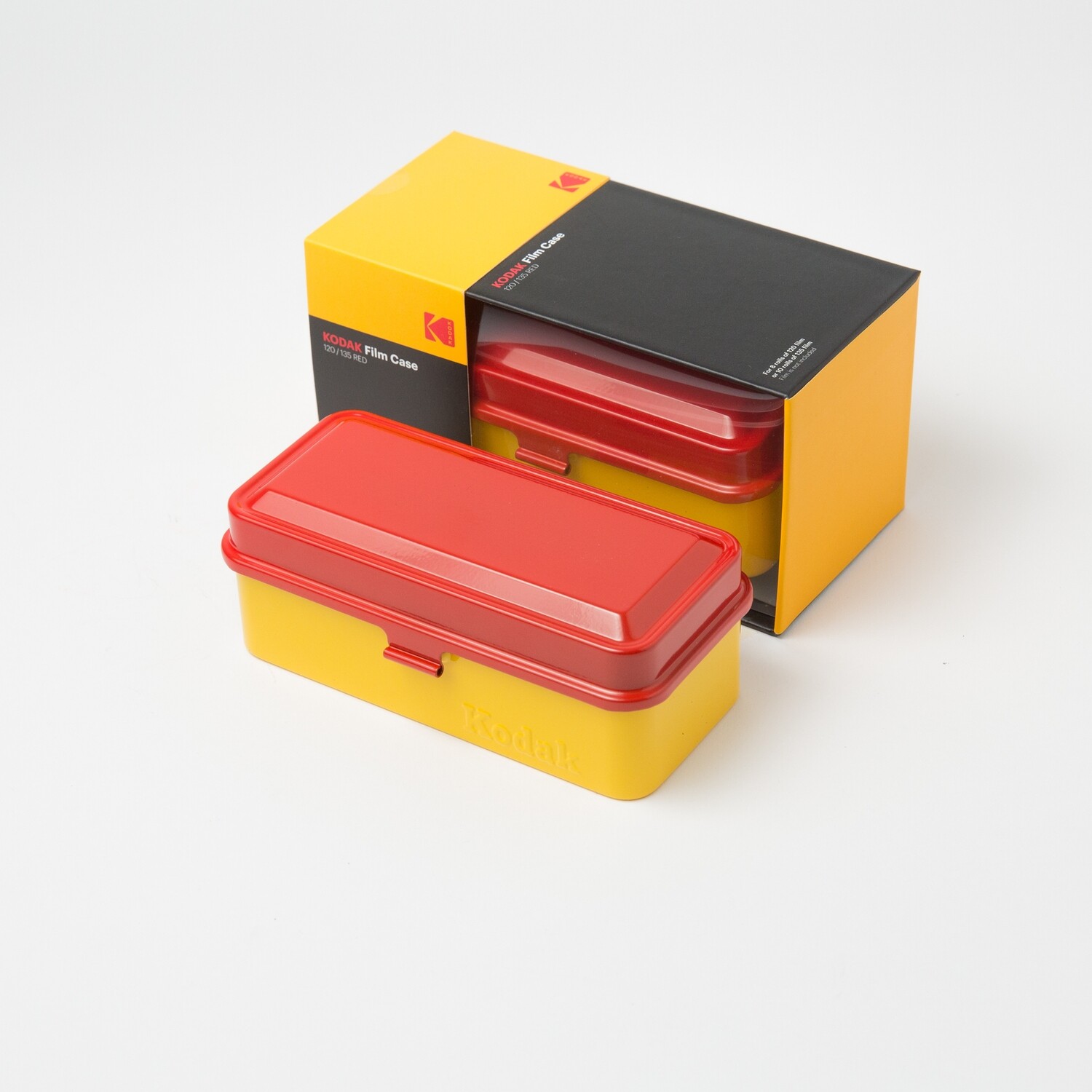 Kodak Steel 120/135mm Film Case, Color: Red/Yellow
