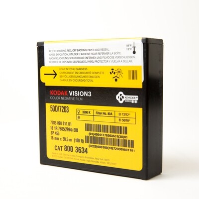 16mm Kodak Vision3 50D Color Negative (100')