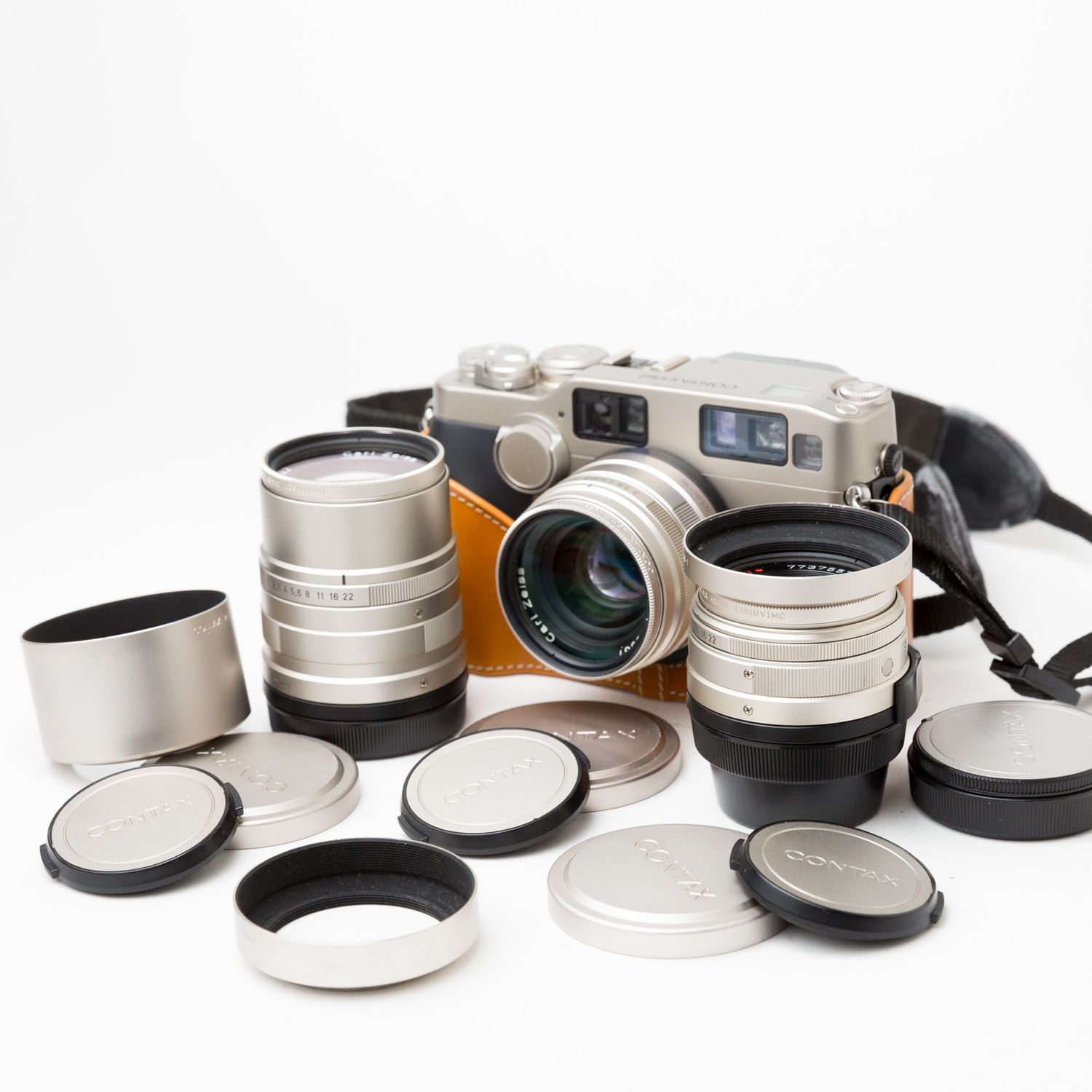 Contax G2 w/ 28, 45, &amp; 90mm lenses