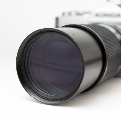 Konica Autoreflex A3 w/ Tamron 80-210mm f/ 3.8-4 macro lens