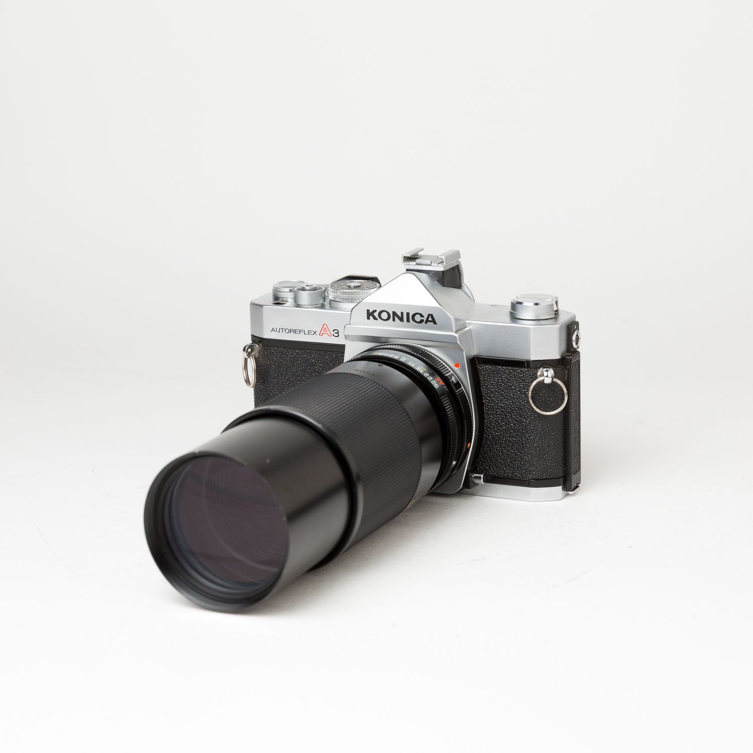 Konica Autoreflex A3 w/ Tamron 80-210mm f/ 3.8-4 macro lens