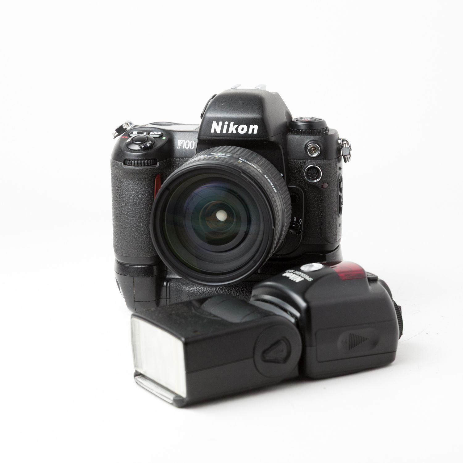 Nikon F100 w/ AF Nikkor 24-120mm f/3.5-5.6 lens, and Nikon SB-28 flash