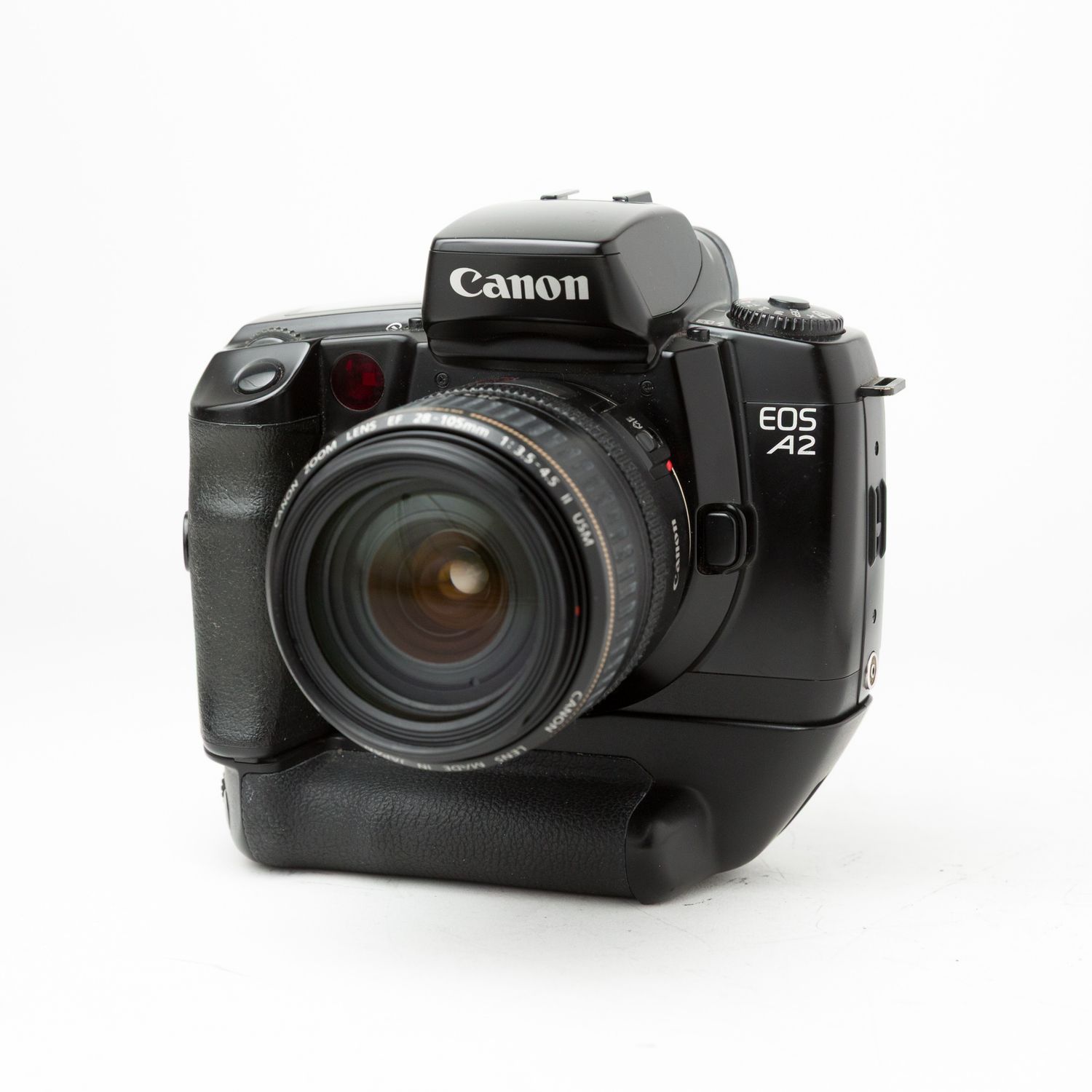 Canon A2 w/ 28-105mm f/3.5-4.5 lens and vertical grip