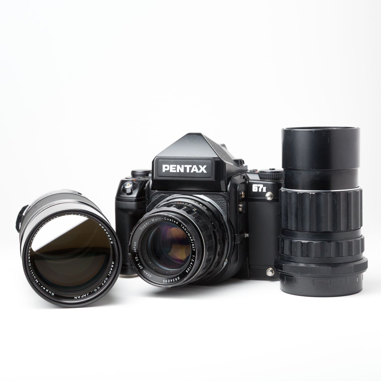 Pentax 67II KIT w/ 105mm f/2.4, 200mm f/4, 300mm f/4, and Tele Converter