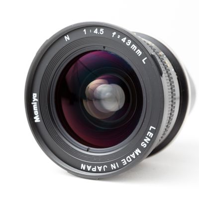 Mamiya 43mm f/4.5 Lens w/ External Viewfinder (for Mamiya 7)