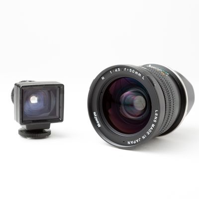 Mamiya 50mm f/4.5 Lens w/ External Viewfinder (for Mamiya 7)