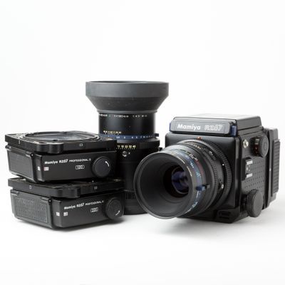 Mamiya RZ Pro 67 w/ 140mm f/4.5 &amp; 180mm f/4.5 Lenses + Backs