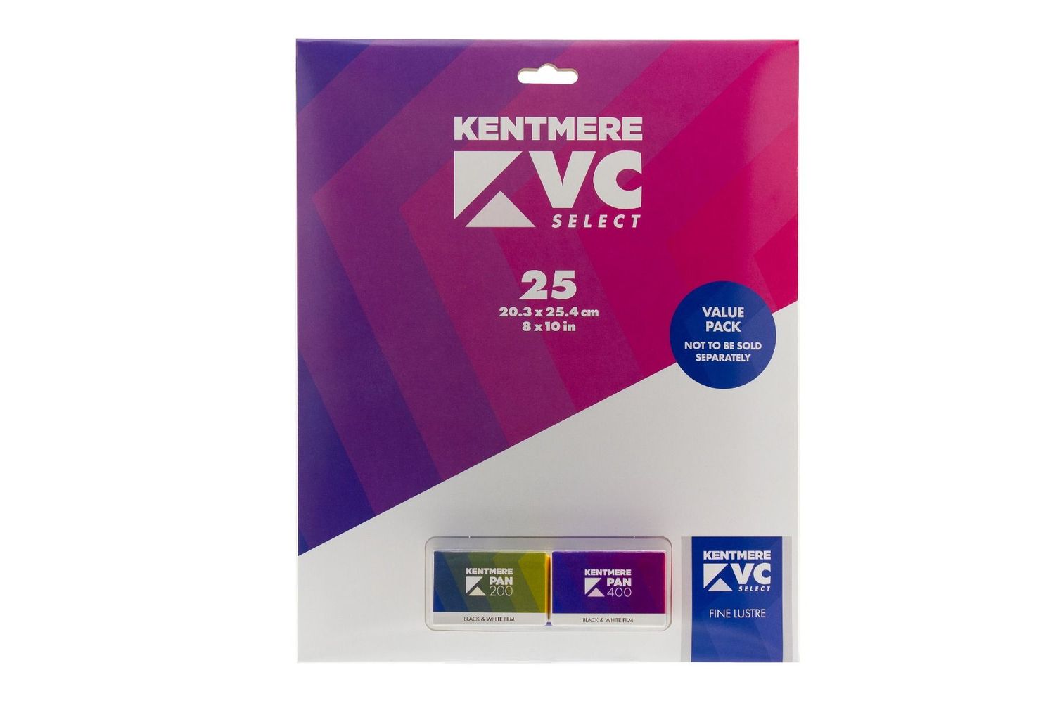 Kentmere Value Pack (25 sheets of paper, 2 rolls of film)