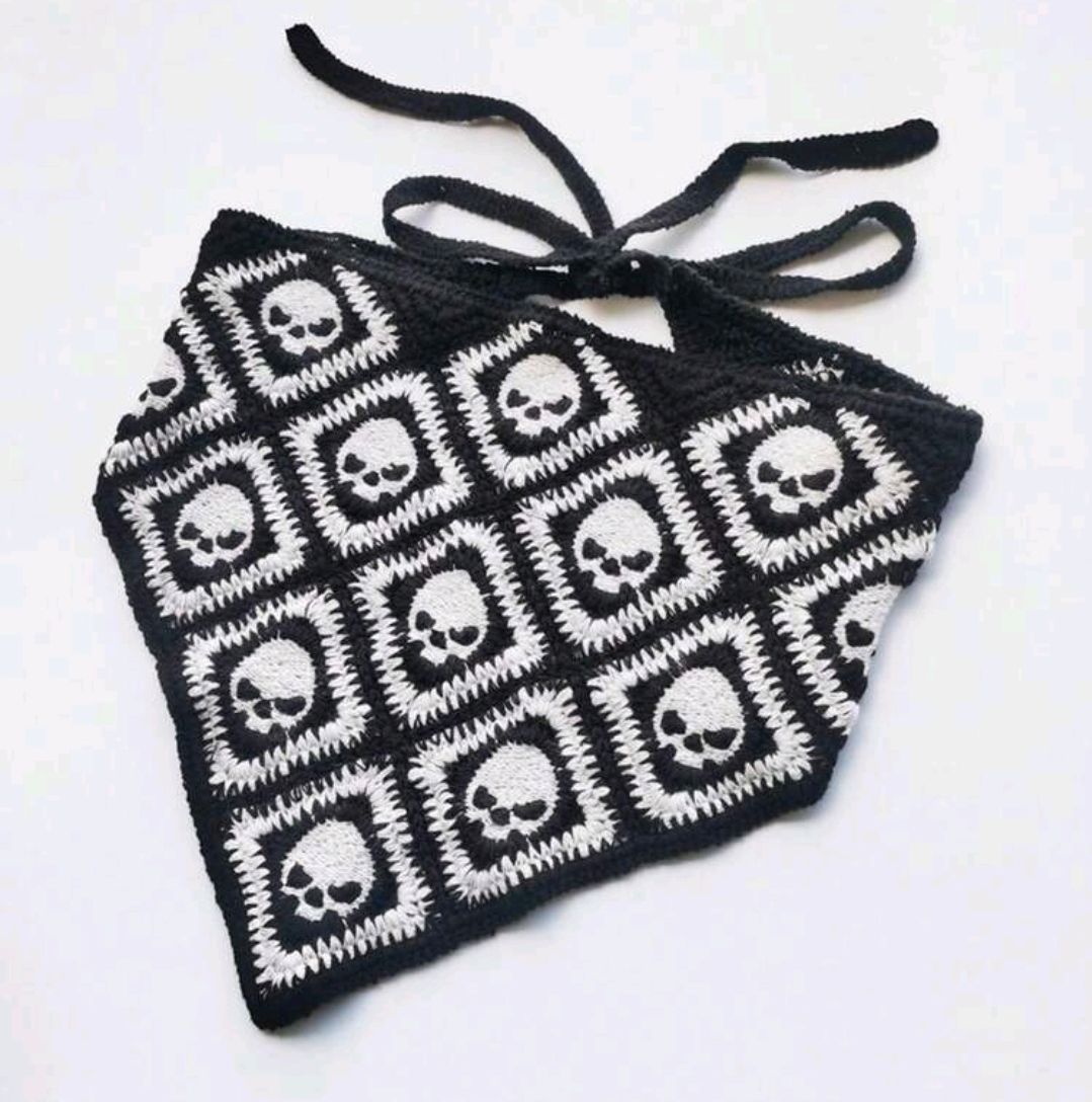 Mini Skull Headscarf