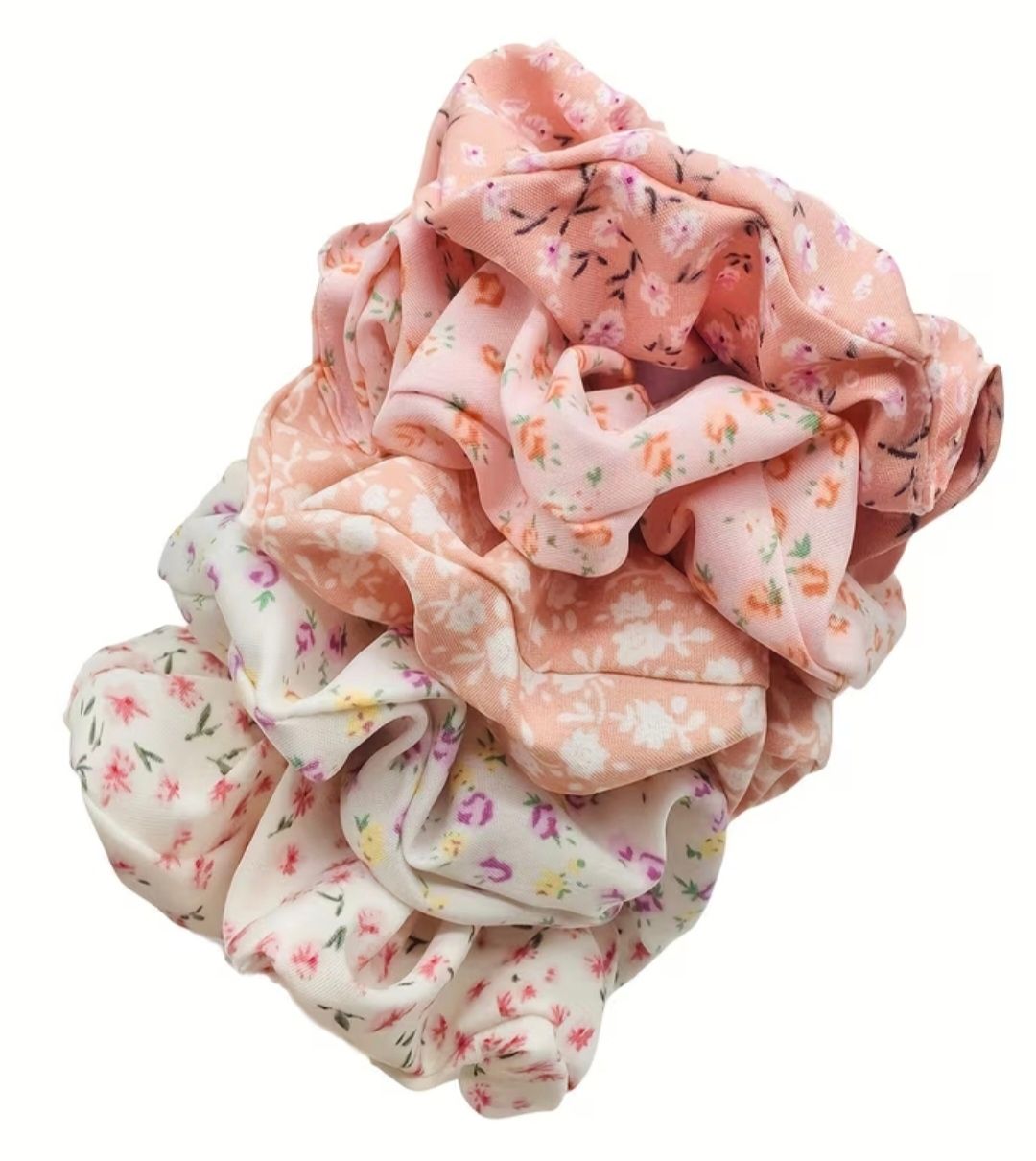 Scrunchie Set Pink Floral