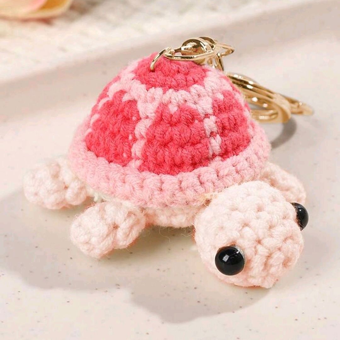 Turtle Keychain Pink