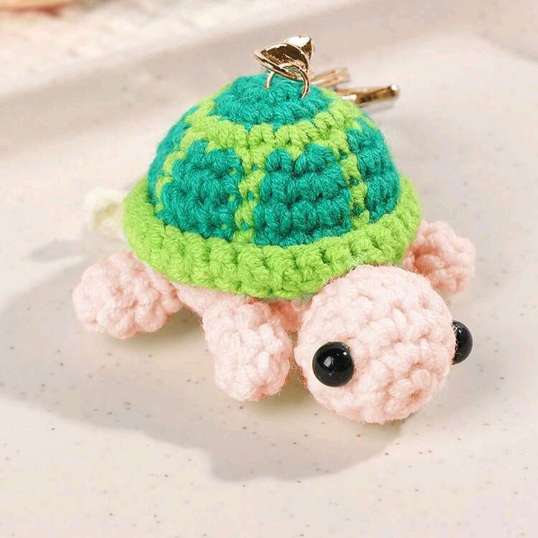 Turtle Keychain Green