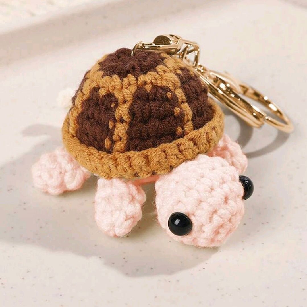 Turtle Keychain Brown
