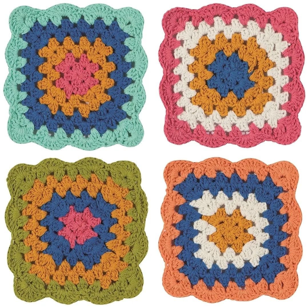 Crochet Coaster Set Square