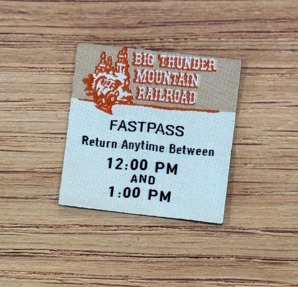 Fast Pass - Big Thunder Mountain Iron-On Patch