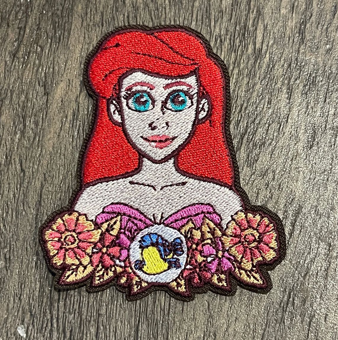 Ariel Flower Iron-on Patch