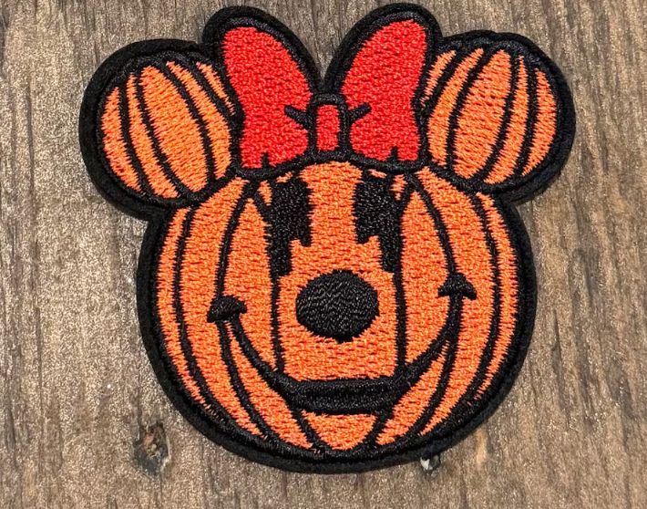 Pumpkin Minnie Iron-on Patch