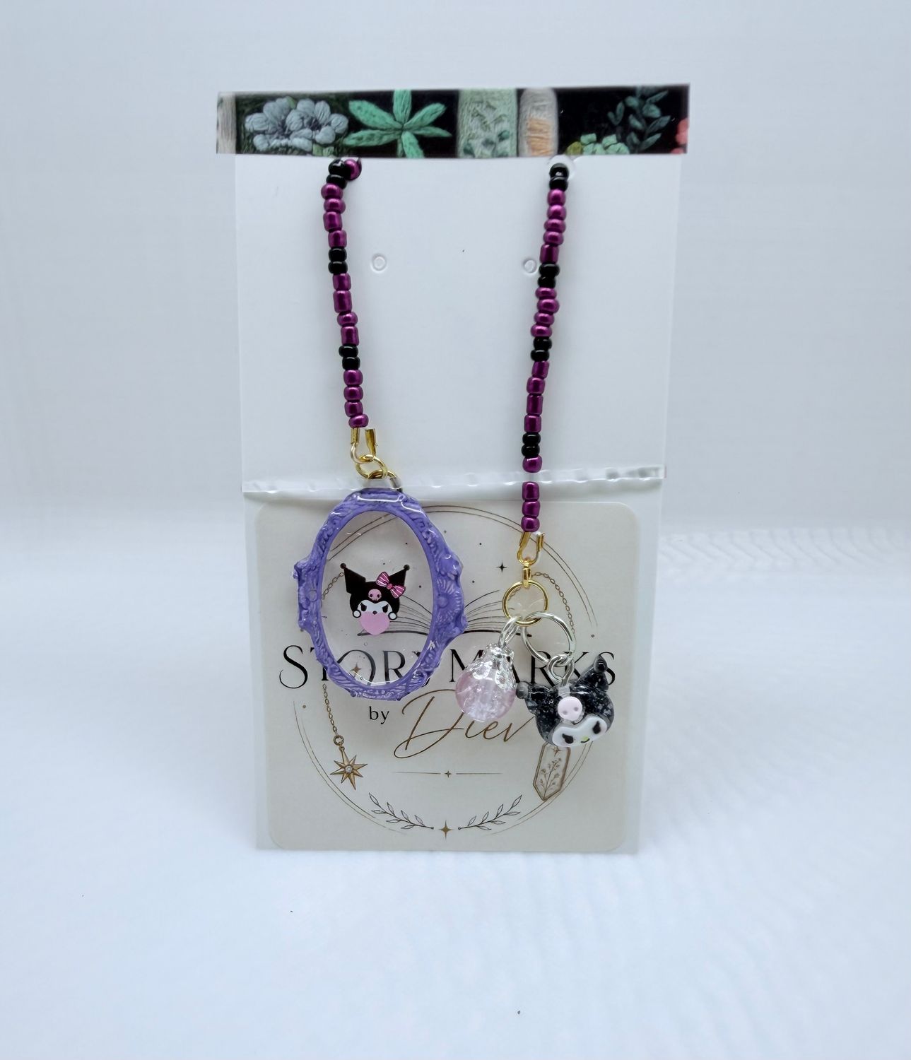 Storymark 85: Kuromi Handmade Bookmark