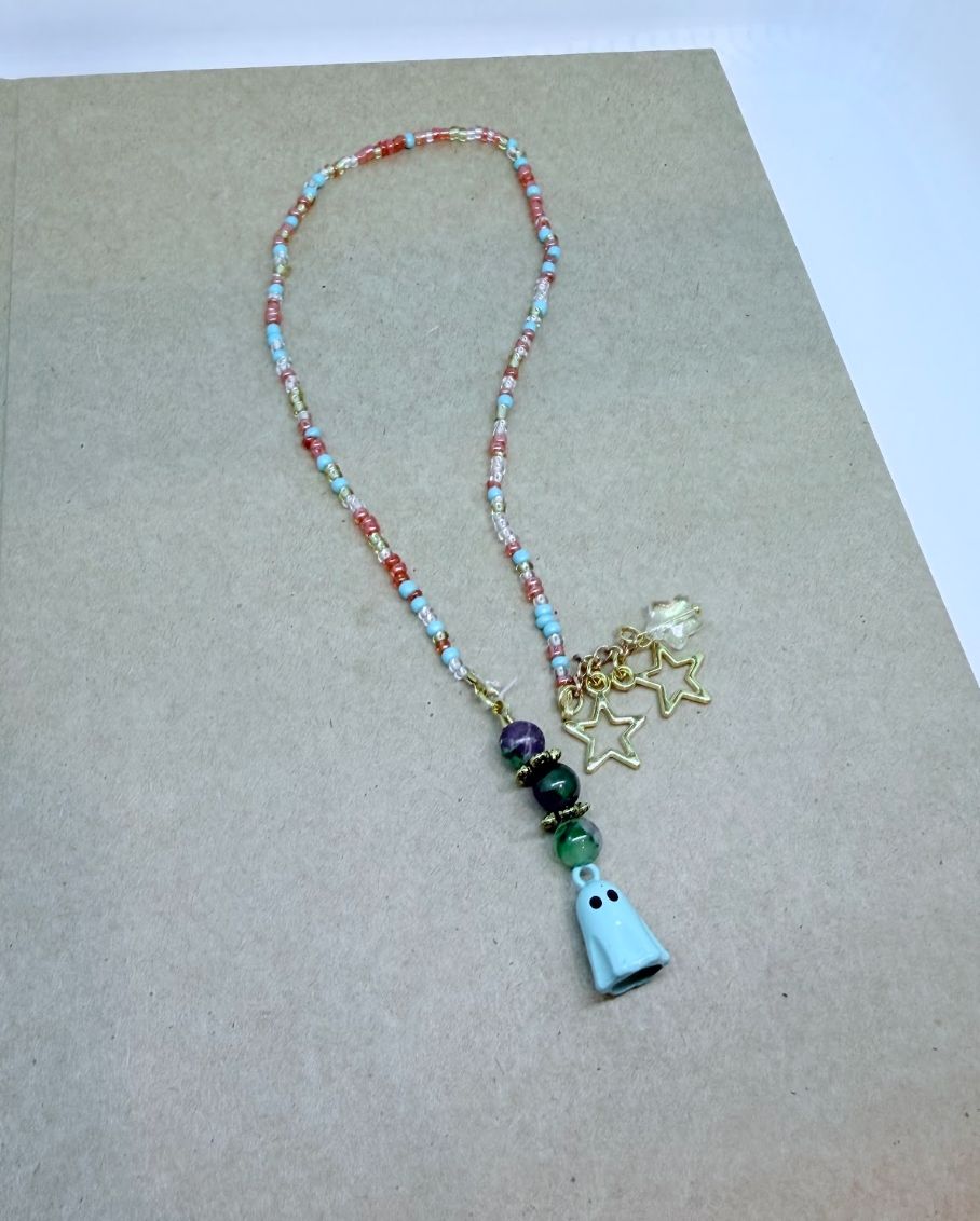 Storymark: Teal Ghost: Handmade Bookmark
