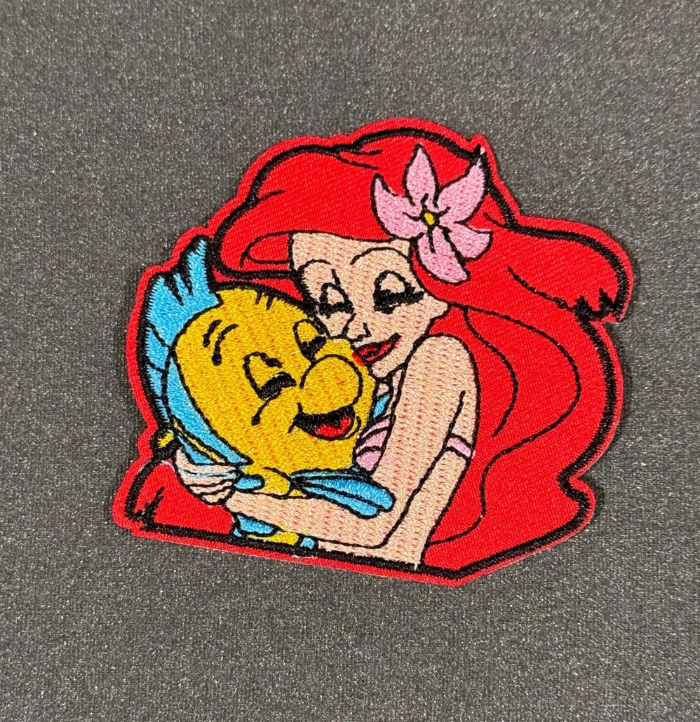 Ariel Flounder Iron-on Patch