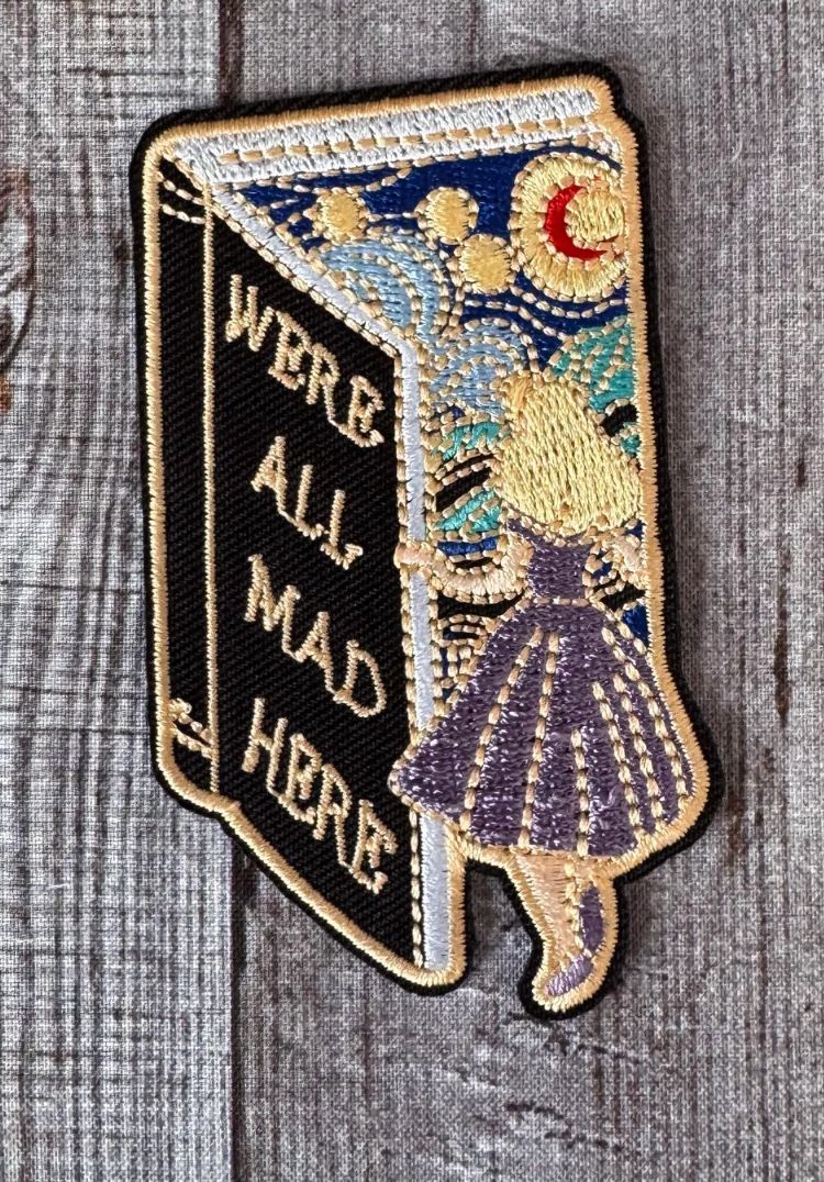 All Mad Here Iron-on Patch