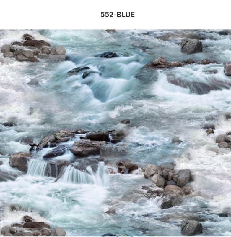 ES552 - Blue Rushing Water over Rocks