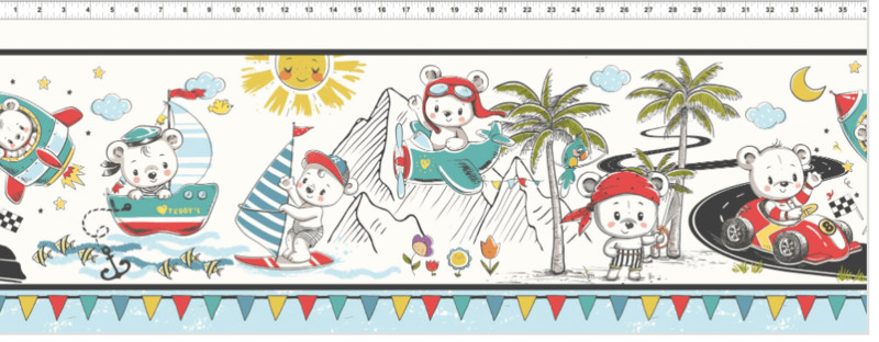 Teddy's Great Adventure Stripe