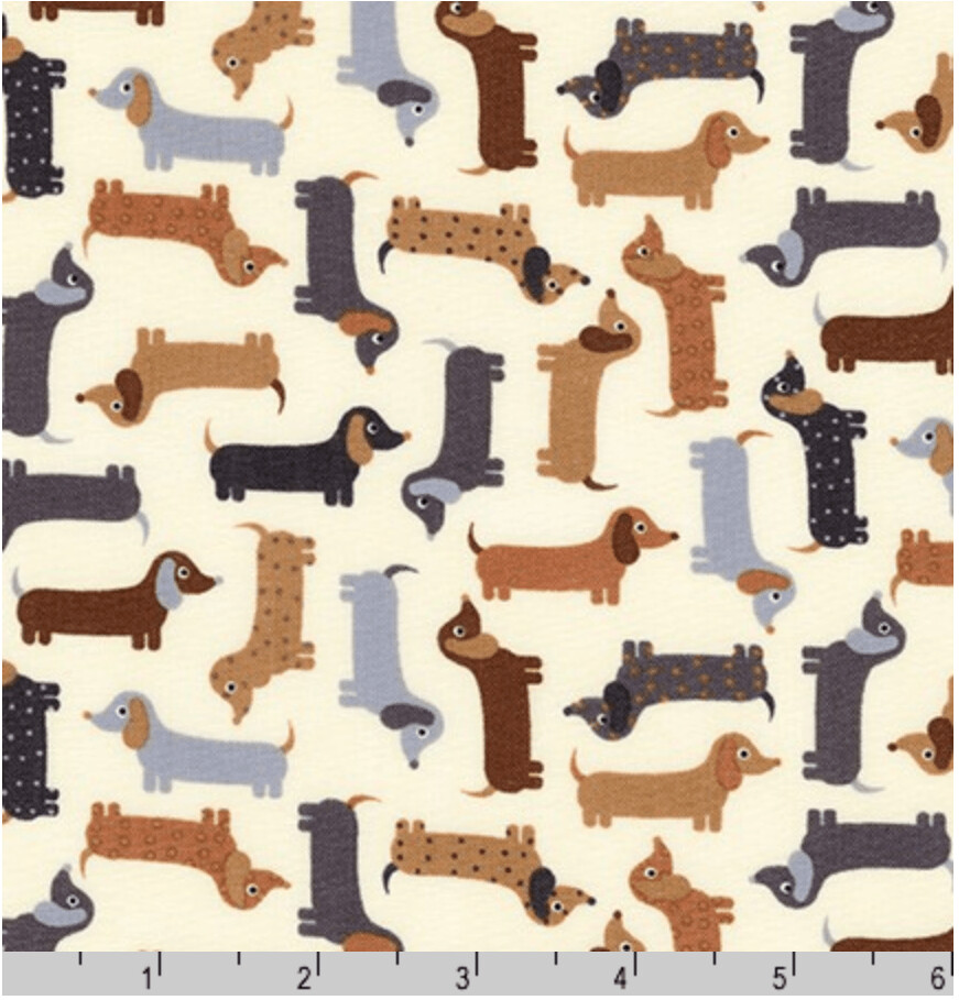 Urban Zoologies Minis - Dachshunds on Natural