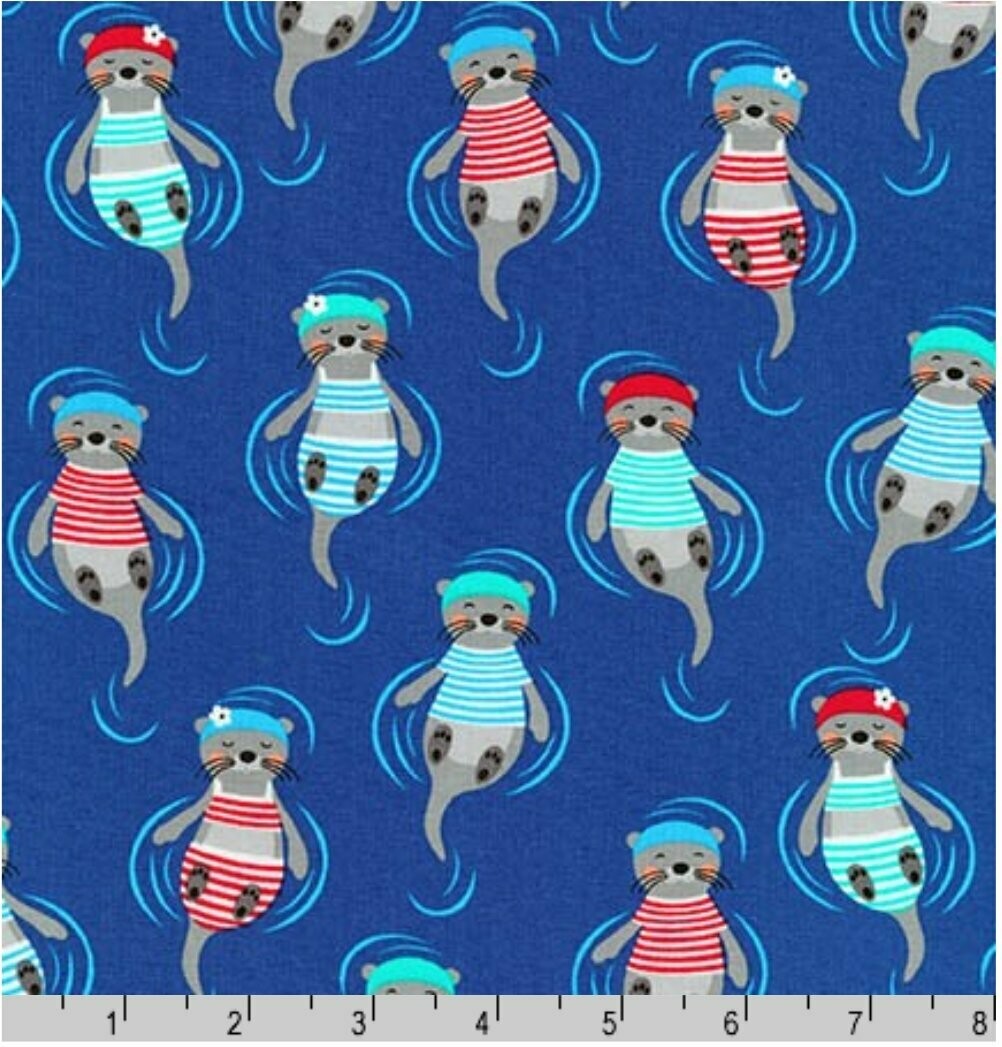 Flippers and Fins - Seals on Blue