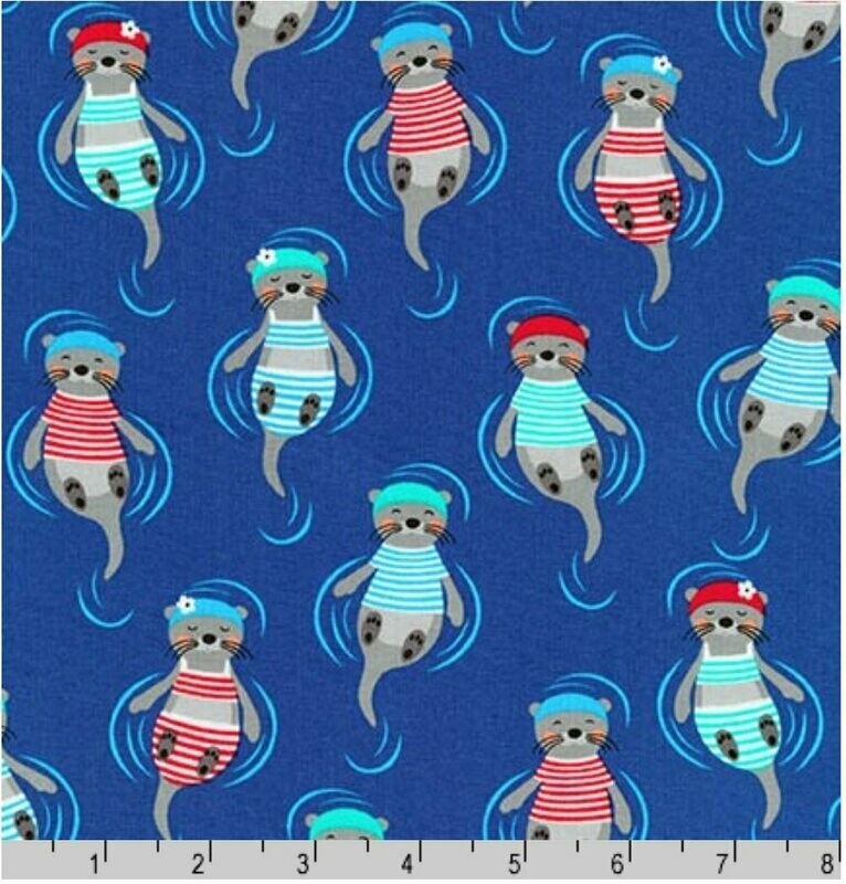 Flippers and Fins - Seals on Blue