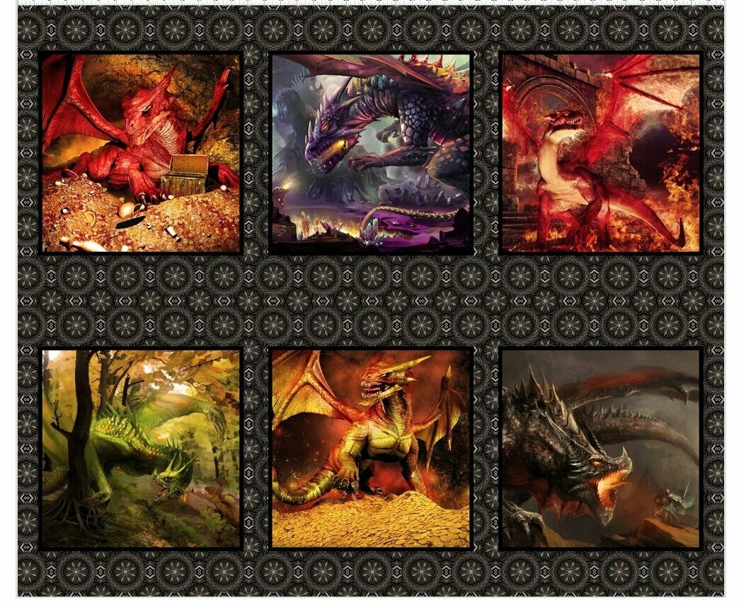 DRAGON 6 Block Panel Red