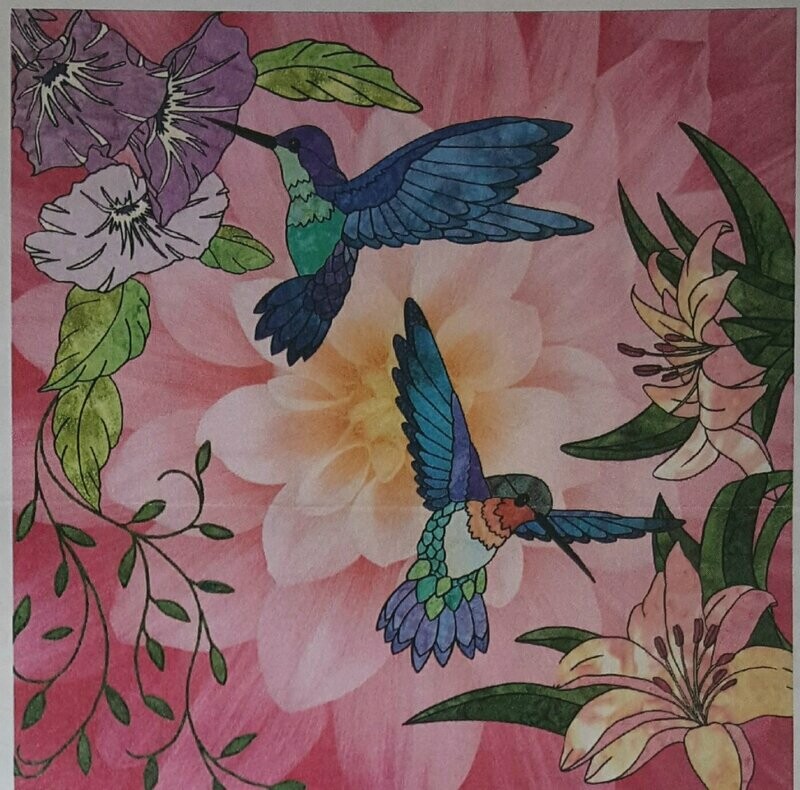 Hummingbird Lane Quilt Kit  Wild Rose