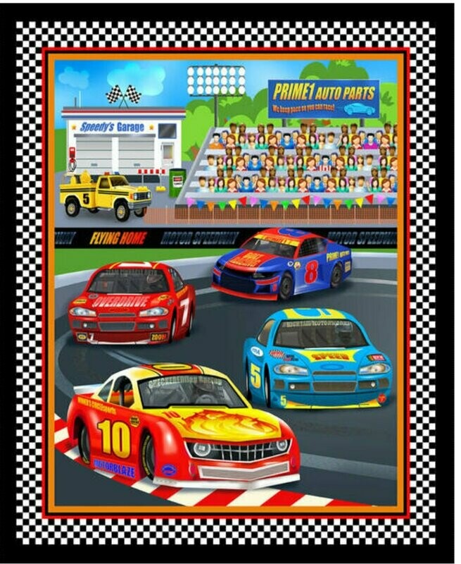 Start Your Engines Race Track Panel