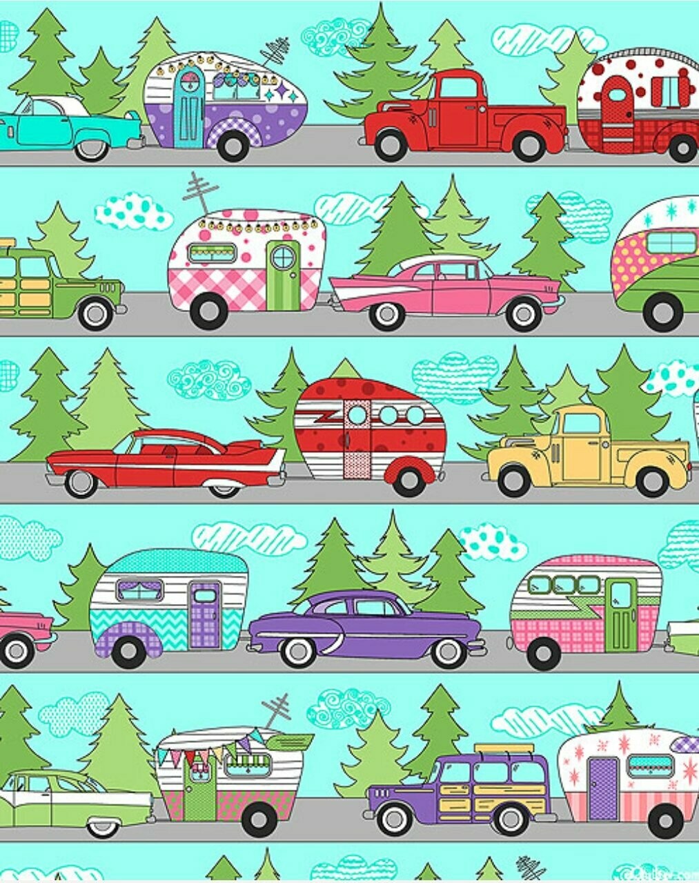 Retro Road Trip Stripe