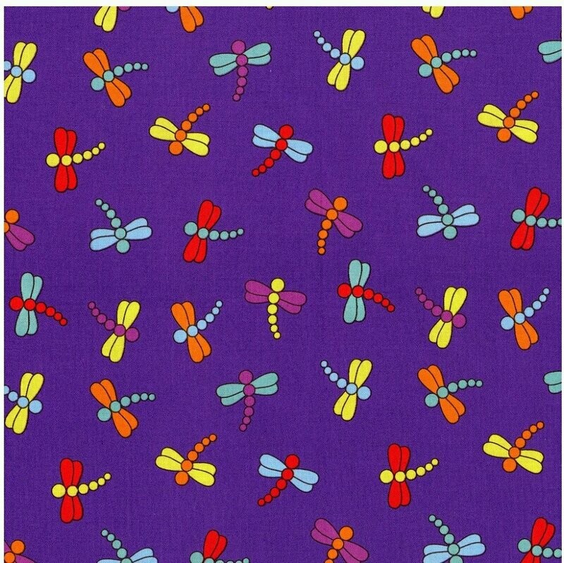 Dino Daze - Dragonflies on Purple