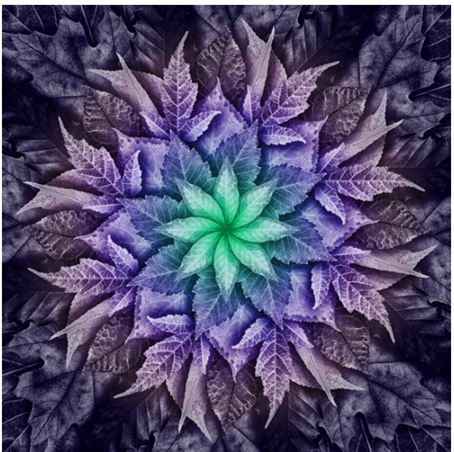 Dream Big Leaf 046 Plum Panel