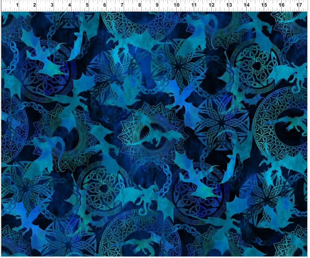 DRAGONS Allover Blue